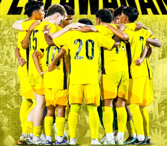 Pemain Timnas Malaysia U-23. [Instagram/@harimaumalaya]